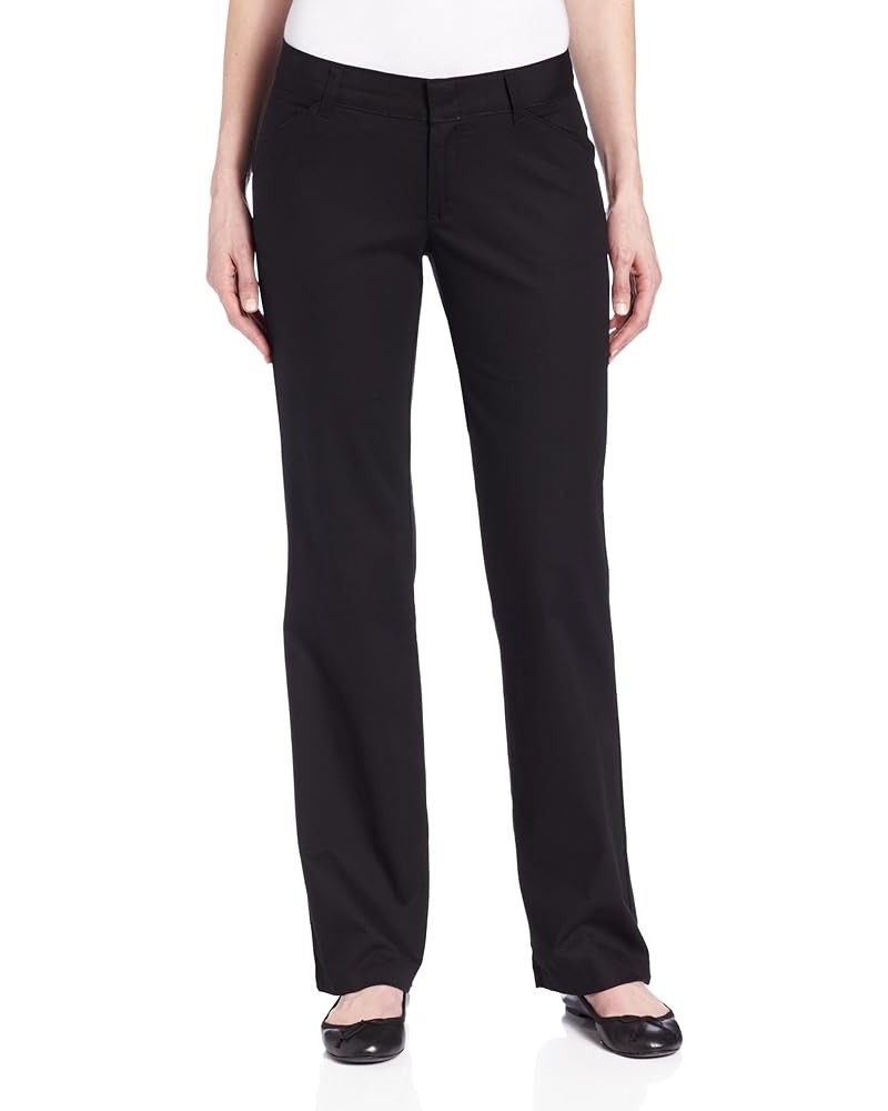 Women's Relaxed Straight Stretch Twill Pant Black $20.34 Pants