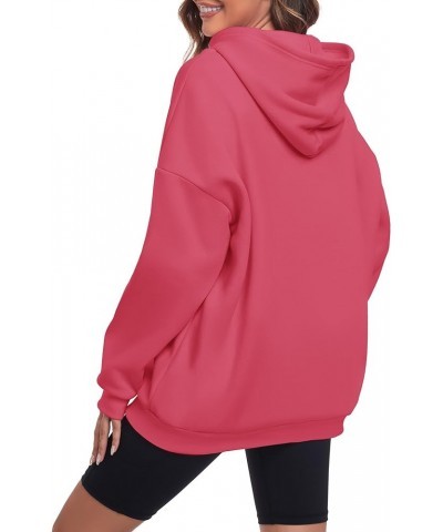 Oversize Hoodies for Women Fleece Crewneck Sweatshirt Casual Long Sleeve Loose Pullover Tops Hot Pink $28.31 Hoodies & Sweats...