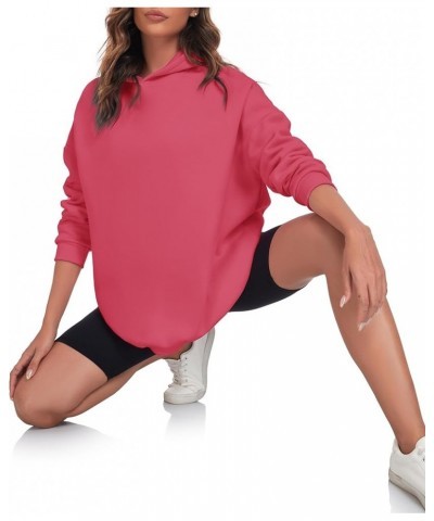 Oversize Hoodies for Women Fleece Crewneck Sweatshirt Casual Long Sleeve Loose Pullover Tops Hot Pink $28.31 Hoodies & Sweats...