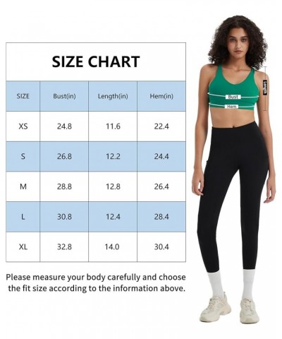 Sports Bra for Women, Sexy Crisscross Back Low Impact Padded Strappy Yoga Bra with Removable Cups Green $12.18 Lingerie