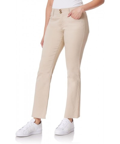 Women's Luscious Curvy Uniform Bootcut Mid-Rise Juniors Pants Hummus $16.35 Pants