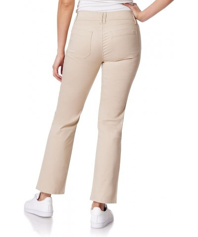 Women's Luscious Curvy Uniform Bootcut Mid-Rise Juniors Pants Hummus $16.35 Pants