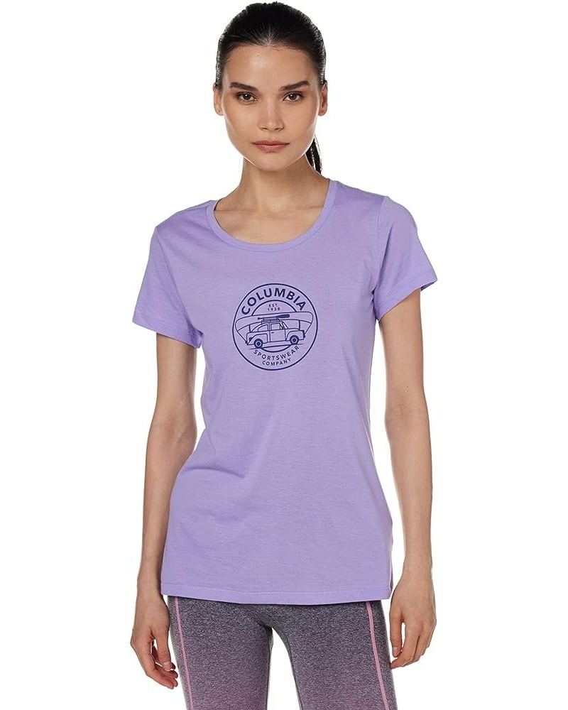 Women's Daisy Days Short Sleeve Graphic Tee Frosted Purple Heather/Bugventure Graphic $14.24 Activewear