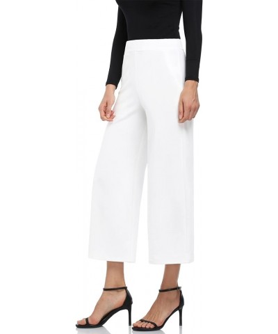 Wide Leg Pants for Women Business Casual Crop Palazo Dress Pants Capris White $21.20 Pants