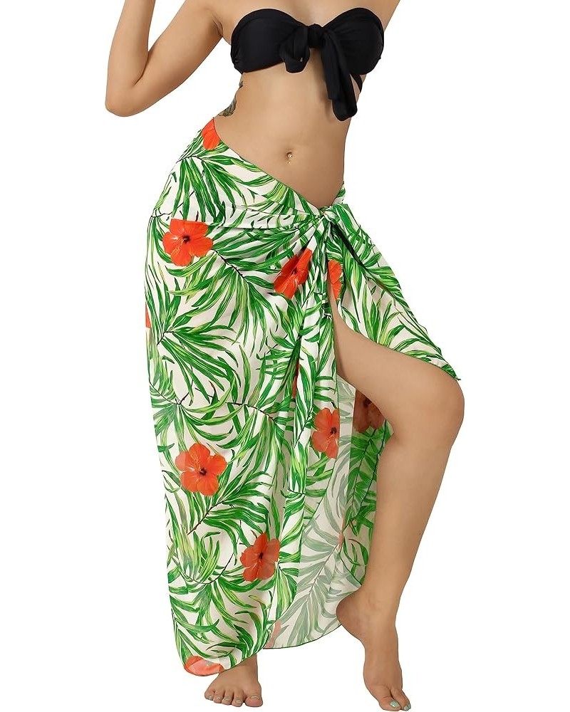 Women's Swimwear Summer Beach Dress Cover Up Bikini Vacation Swim Swimsuit Pareos Bathing Suit Sarong for Women Colorful, Flo...