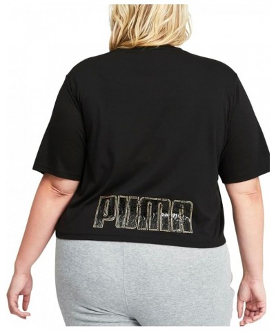 Womens Moto Crew Neck Short Sleeve Plus Athletic Tops Casual - Black Black $8.52 Activewear