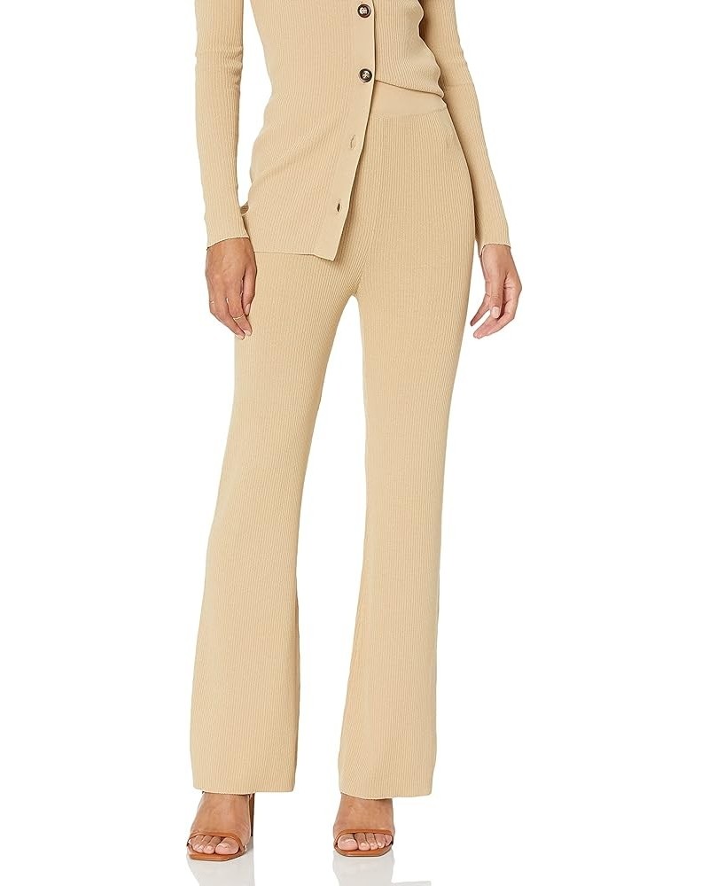 Women's Ellison Rib Flare Leg Sweater Pant Curds & Whey $19.62 Pants